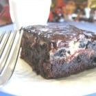 Cookies and Cream Swirled Brownies with Chocolate Peanut Butter Ganache