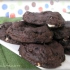 Double Chocolate Covered Pretzel Peanut Butter Cookies