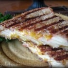 Toasted Whole Grain Apple Cheddar Panini