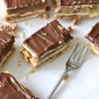 Chocolate, Peanut Butter and Caramel Club Bars