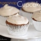 Gingersnap Cupcakes with Vanilla Bean Cinnamon Buttercream