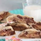 Candy Bar Chocolate Chip Cookie Sandwiches