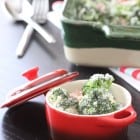 Creamy Bacon and Roasted Red Pepper Broccoli Bake…and RWOP!