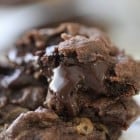 Chocolate Chunk Peanut Butter Swirl Fudgy Cookies