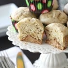 Peanut Butter Truffle Centered Banana Bread Muffins