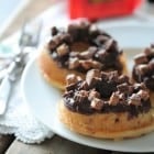 Reeses Peanut Butter Cup Baked Buttermilk Donuts