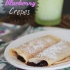 Creamy Lemon Blueberry Crepes