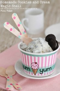 Homemade Cookies and Cream Magic Shell