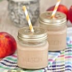 Peaches and Cream Cinnamon Spice Frosty