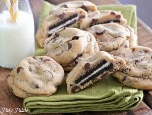 Oreo Stuffed Chocolate Chip Cookies 4