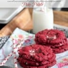 Red Velvet Milky Way Cake Cookies