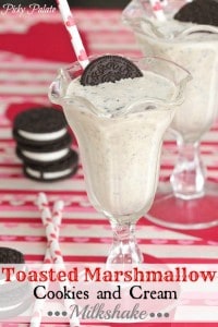 Toasted Marshmallow Cookies and Cream Milkshake