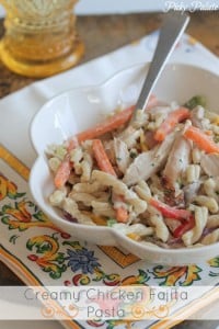 Creamy Chicken Fajita Pasta by Picky Palate