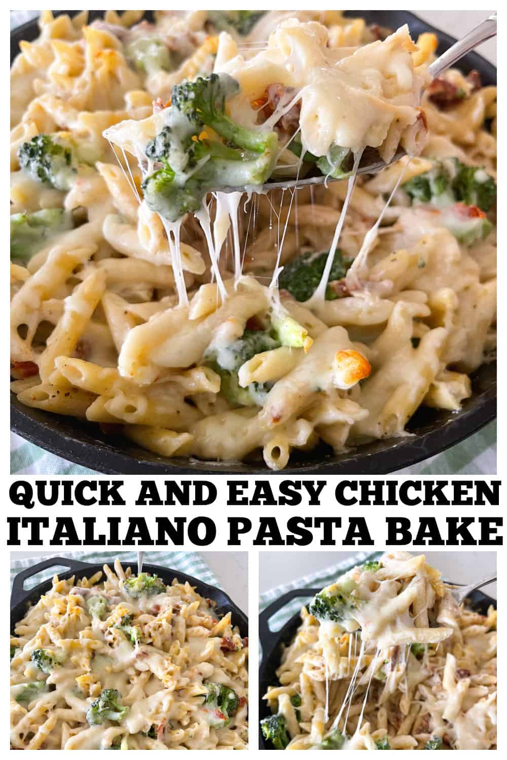 photo collage chicken pasta