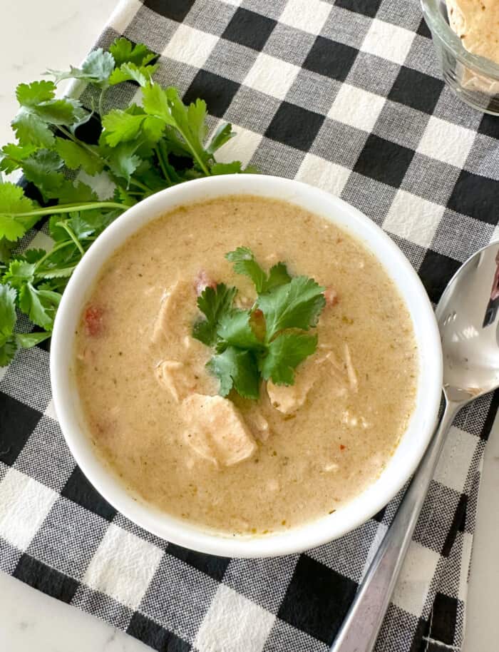 Creamy Chicken Enchilada Soup Recipe | Picky Palate
