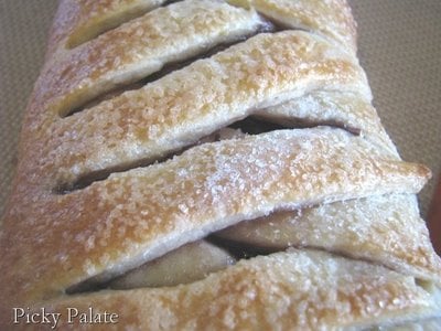 My Danish Bread from the Daring Bakers Challenge. It's braided with a peanut butter and jelly filling and topped with sugar.