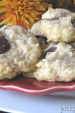 A plate full of Dark Chocolate Mint Coconut Macaroons.