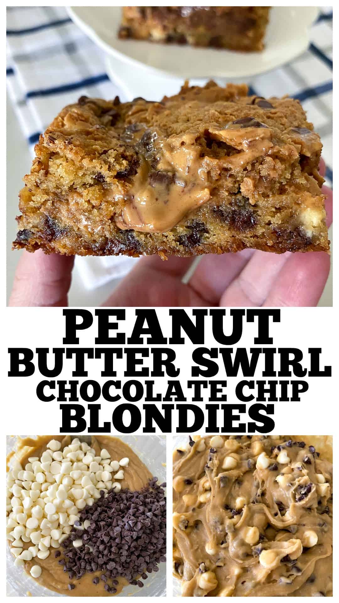 photo collage for blondies cookies