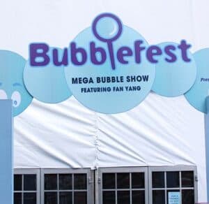 Bubble Fest Poster for the Discovery Museum in Santa Ana