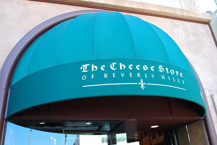 The Canopy Above the Door to the Cheese Store Of Beverly Hills