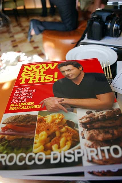 Rocco DiSpirito's Now Eat This Cookbook on a Table