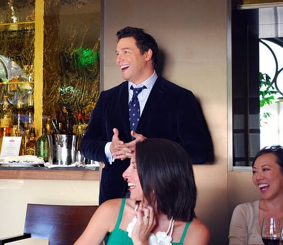 Rocco DiSpirito Laughing and Looking Off to the Side