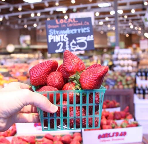 Image of strawberries from Whole Foods Market.