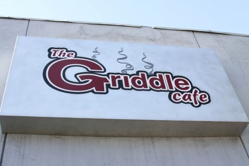 The Sign for The Griddle Cafe in Beverly Hills