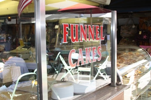 The Funnel Cakes Stand at the LA Farmer's Market