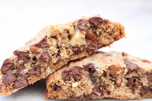 Two Chocolate Chip Cookies with Nuts from the World Fare Food Truck