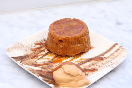A Plate of Butterscotch Bread Pudding from the World Fare Food Truck