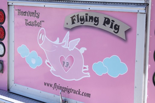 The Sign for the Flying Pig Food Truck in LA