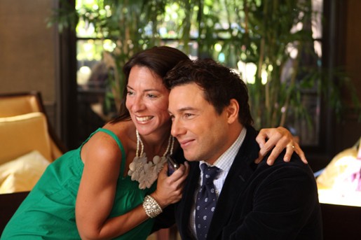 Brittney and Rocco Dispirito Posing Together for a Photo