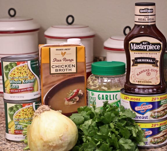 Chicken Broth, Canned Corn, Garlic and the Other Soup Ingredients