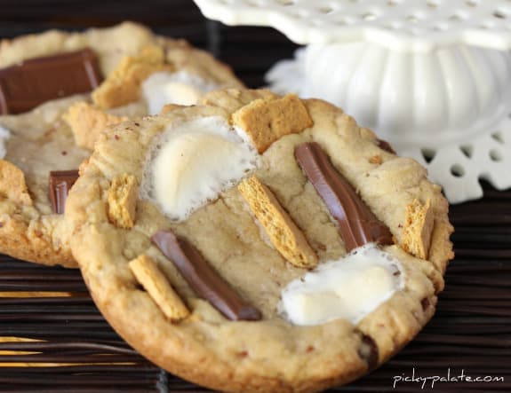 Muffin Top Pan S'mores Cookies - Cookie Madness