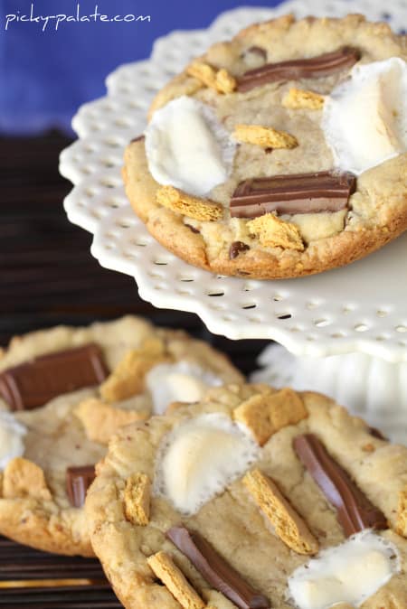 Muffin Top Pan S'mores Cookies - Cookie Madness