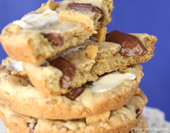 Muffin Top Pan S'mores Cookies - Cookie Madness