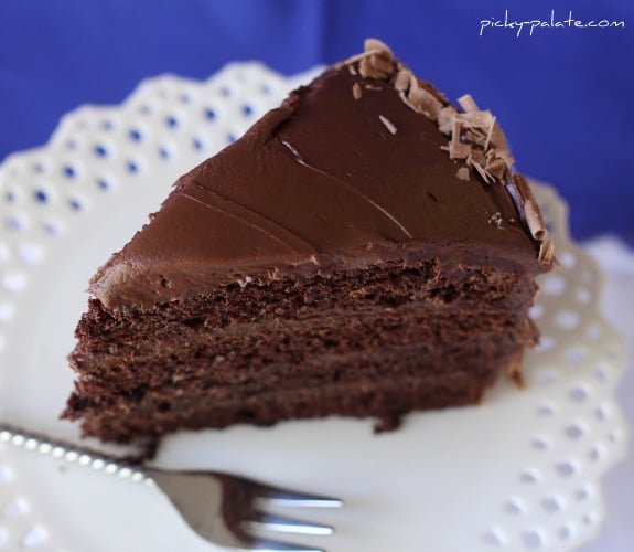 A slice of ice cream sundae chocolate cake.