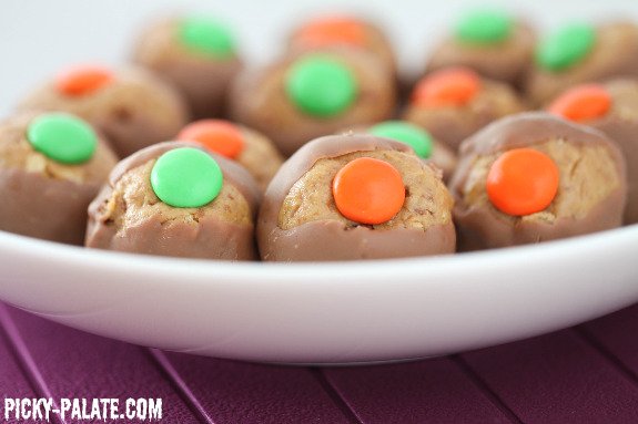 No-bake Chocolate Peanut Butter M&M Balls Recipe by Tasty