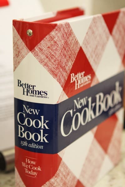 The Better Homes and Gardens' Red Flannel-Print Cook Book