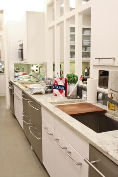 Jenny's Cooking Station with a Sink and Counter Space