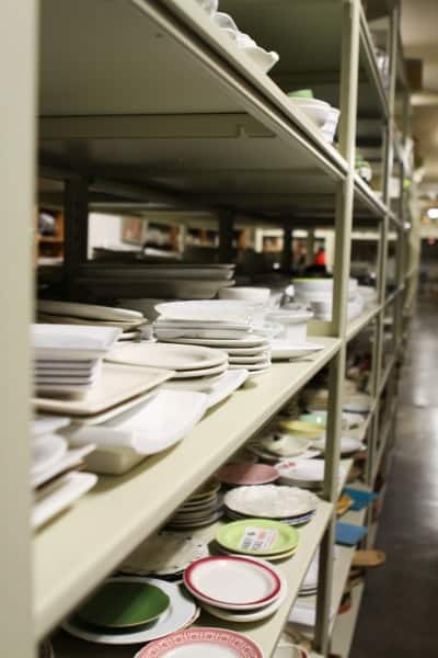 Plates and Other Dishes in the Better Homes and Gardens' Prop Room