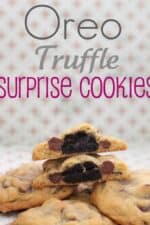 Title Image for Oreo Truffle Surprise Cookies