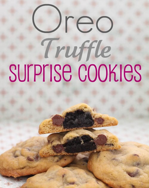 Title Image for Oreo Truffle Surprise Cookies