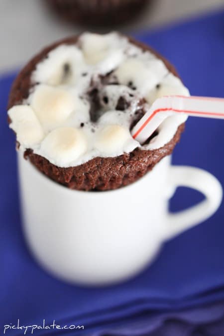 Hot Chocolate Cupcakes With Mint Kissed Centers - Picky Palate