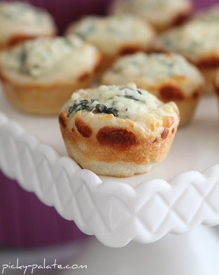 Spinach Dip Mini Bread Bowls - Picky Palate