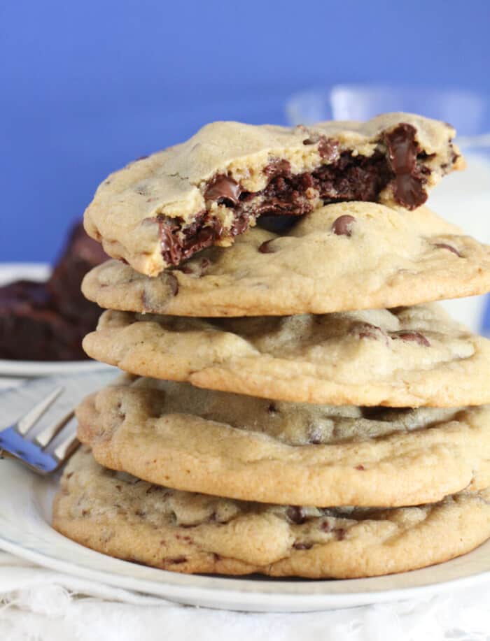 Fudgy Brownie Stuffed Chocolate Chip Cookie Recipe