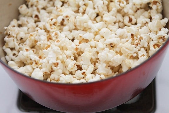 Popcorn in a Large Bowl