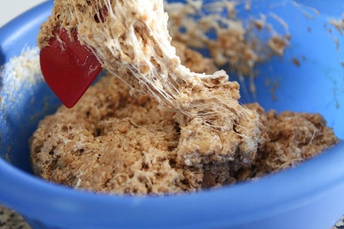 Chewy No-Bake Nutter Butter Bar Dough in a Bowl