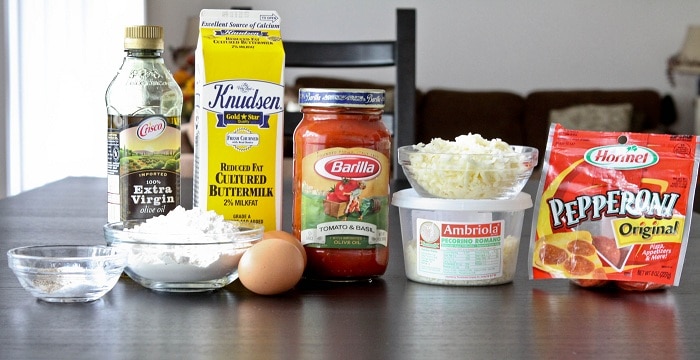 Ingredients You'll Need to Make Cheesy Pepperoni Pizza Quick Bread